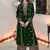 Green embroidered velvet salwar suit (Without Potibag)
