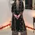Black embroidered velvet semi stitched salwar suit (Without Potibag)