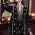 Black embroidered velvet semi stitched salwar suit