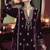 Purple Velvet Zari Hand Embroidered Wedding Salwar Kameez Suit