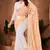 Designer yellow white resham embroidery work georgette saree