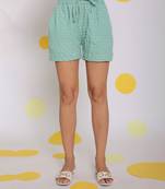 Light green summer relaxed casual shorts