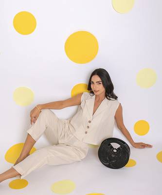 Off white summer relaxed formal linen pants 4