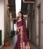  Bandhej Silk With & Zari Weaving Kalash Design Rich Pallu Saree 
