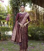 Luxurious Kanjivaram Soft Satin Silk Saree