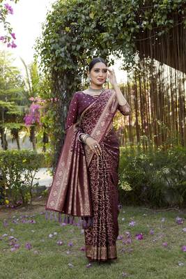 Luxurious Kanjivaram Soft Satin Silk Saree 2