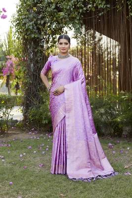 Luxurious Kanjivaram Soft Satin Silk Saree 2