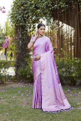 Luxurious Kanjivaram Soft Satin Silk Saree 3