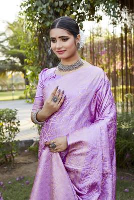 Luxurious Kanjivaram Soft Satin Silk Saree 4