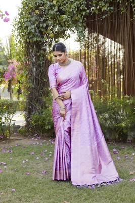 Luxurious Kanjivaram Soft Satin Silk Saree 5