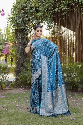 Luxurious Kanjivaram Soft Satin Silk Saree 2