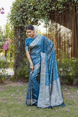 Luxurious Kanjivaram Soft Satin Silk Saree 4