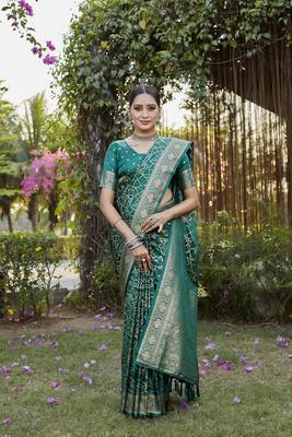 Luxurious Kanjivaram Soft Satin Silk Saree 1