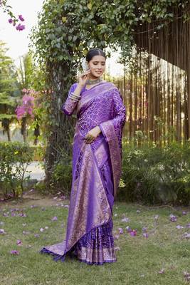 Luxurious Kanjivaram Soft Satin Silk Saree 3
