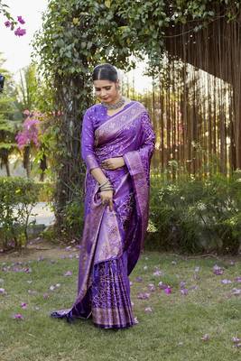 Luxurious Kanjivaram Soft Satin Silk Saree 5