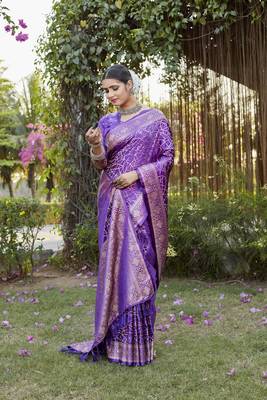 Luxurious Kanjivaram Soft Satin Silk Saree 6