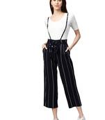 Yash gallery women's stripe printed dungaree