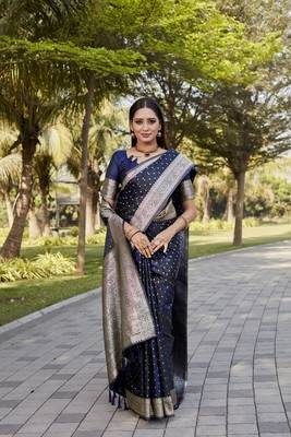 Royal Intensely Kanjivaram  Satin Silk Saree  1