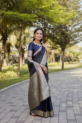 Royal Intensely Kanjivaram  Satin Silk Saree  4
