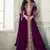  Purple Faux Georgette Semi-Stitched Semi Stitched Salwar Suits