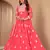 Ly Pink Faux Georgette Semi-Stitched Party Wear Salwar Kameez