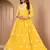 Captivating Yellow Faux Georgette Semi-Stitched Wedding Salwar Kameez