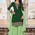 Green Faux Georgette Semi-Stitched Ethnic Suits