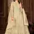 Sweet Cream Net Semi-Stitched Party Wear Salwar Kameez