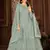 Grey Net Semi-Stitched Wedding Salwar Kameez
