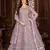 Desirable Purple Net Semi-Stitched Festive Salwar Suits
