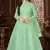 Green Net Semi-Stitched Party Wear Salwar Kameez