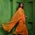 Huts and looms yellow handloom mul cotton saree with blue border