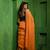 Huts and looms yellow handloom mul cotton saree with blue border