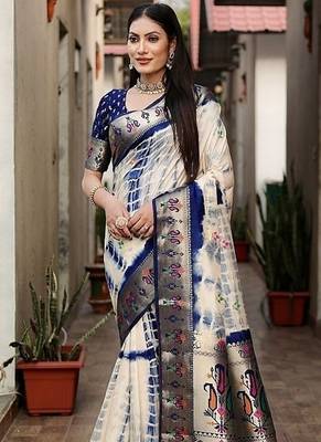Paithani Sibory Print Sarees  1