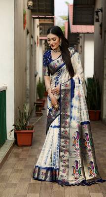 Paithani Sibory Print Sarees  3