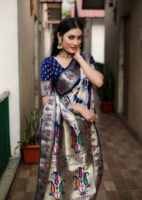 Paithani Sibory Print Sarees  5
