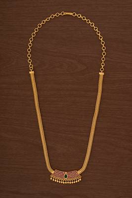 Ruby pendant necklace one gram gold 2