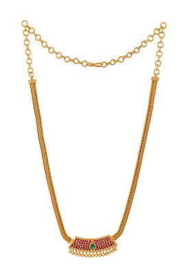 Ruby pendant necklace one gram gold 3