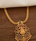 Laxmi pendant necklace one gram gold