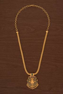 Laxmi pendant necklace one gram gold 2
