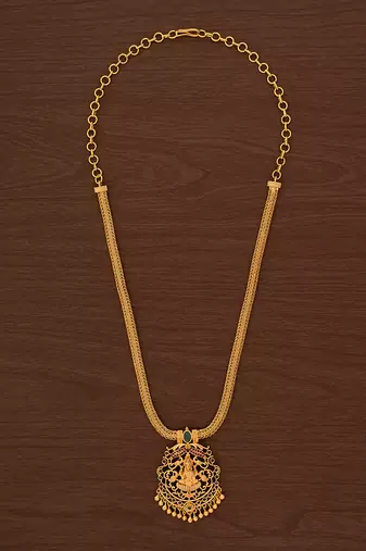 Laxmi pendant necklace one gram gold