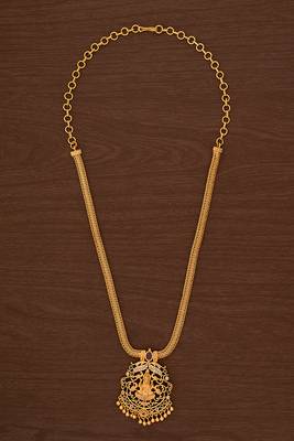 Laxmi pendant necklace one gram gold 2