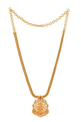 Laxmi pendant necklace one gram gold 3