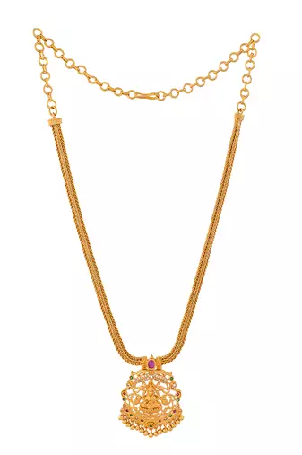 Laxmi pendant necklace one gram gold