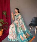 Soft Silk Sarees With All Over Zari Chex Weaving Design And Border Saree