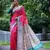 Pink soft tussar silk printed saree festive wear
