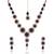 Ethnic Indian Jewelry Bollywood Blue Circle Stone Diamentes Necklace Set b152