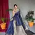 Banarasi silk blendJari Wewing Work Saree,Blouse-Not As Per Image