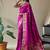 Banarasi silk blendJari Wewing Work Saree,Blouse-Not As Per Image