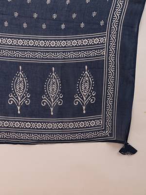  women's cotton cambric straight kurta with printed pant & dupatta 6
